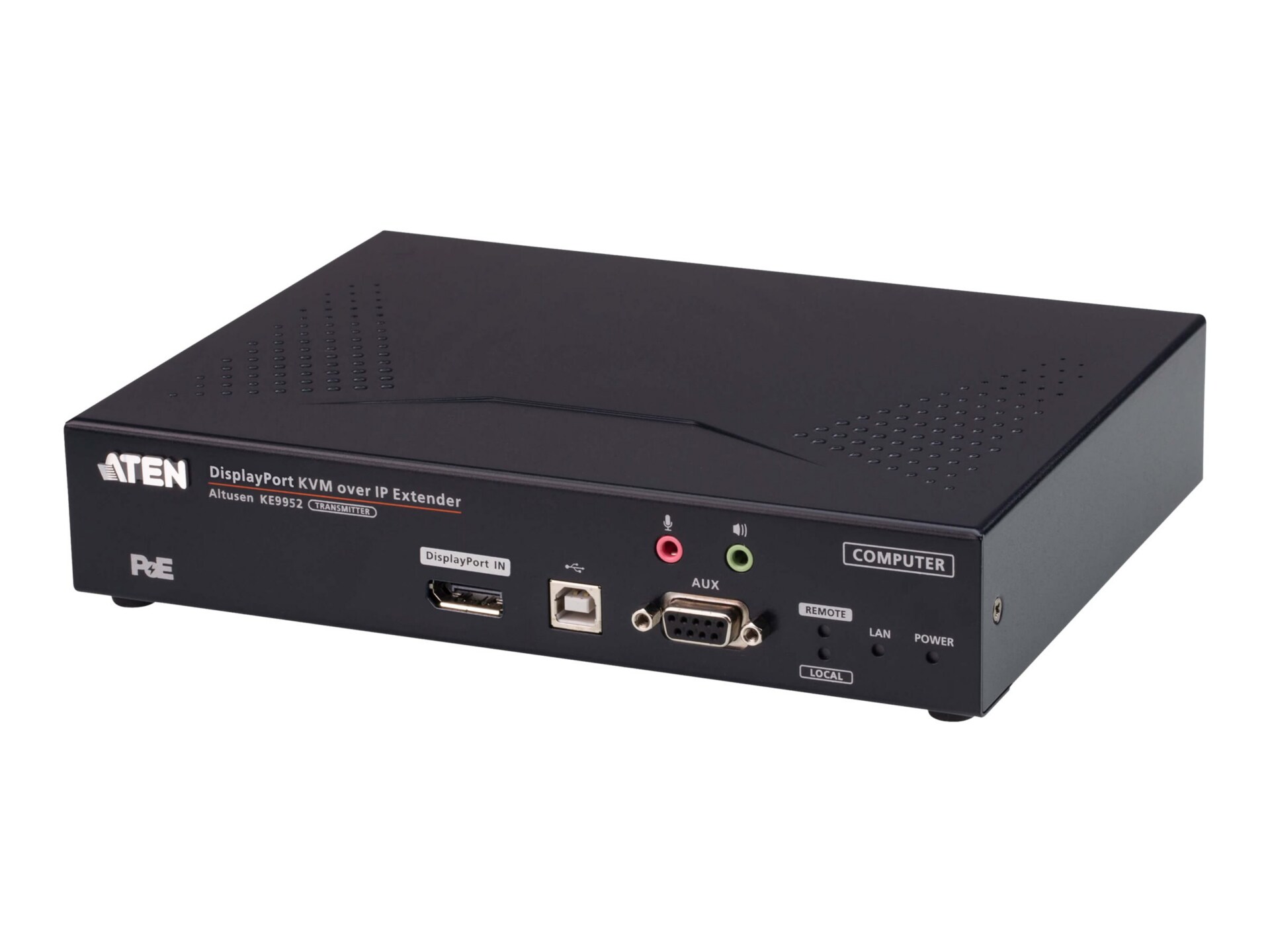 ALTUSEN KE9952T 4K DisplayPort Single Display KVM over IP Transmitter with PoE - KVM / audio / serial / USB extender