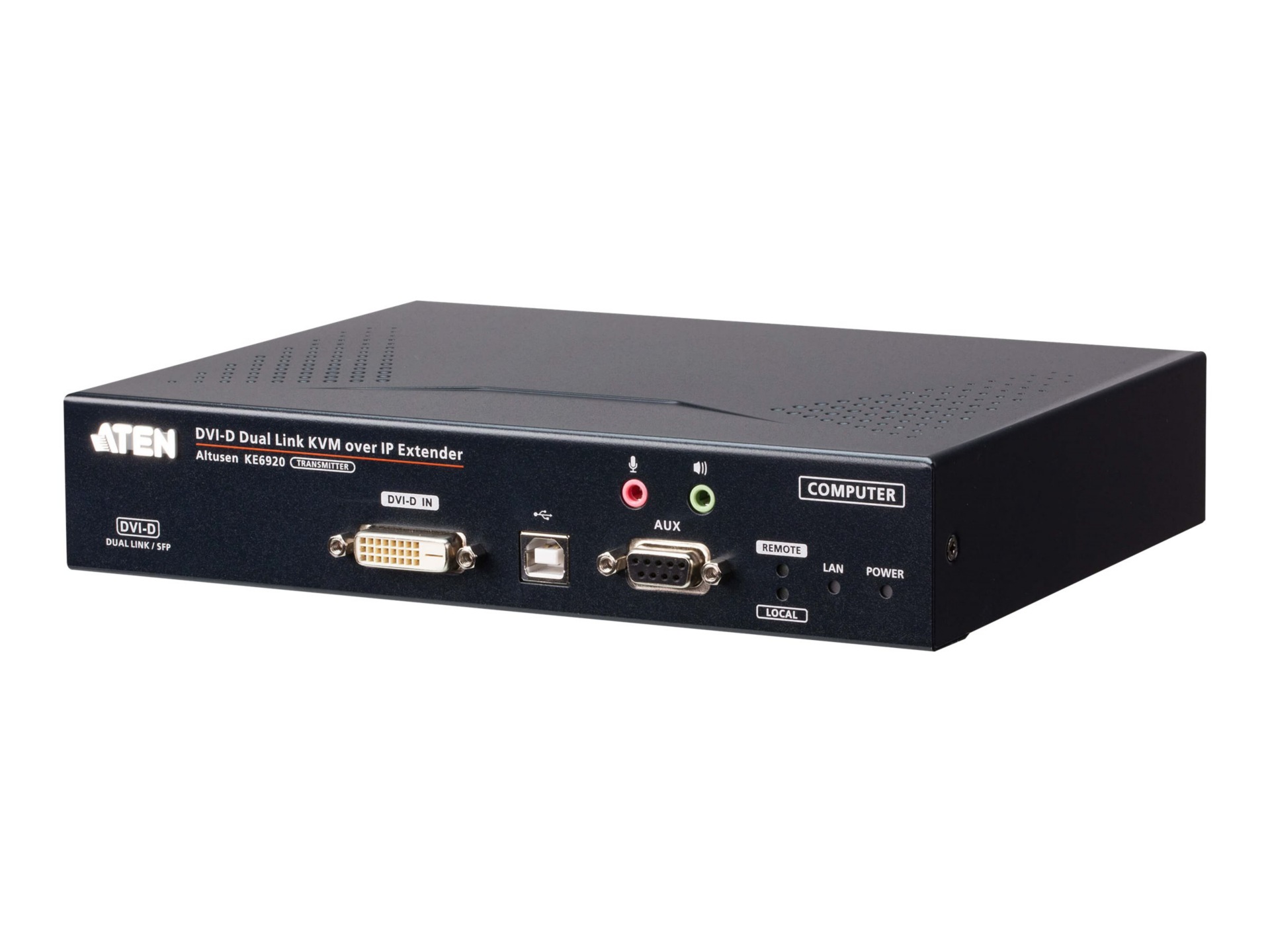 ATEN Altusen KE6920T 2K DVI-D Dual-Link KVM over IP Transmitter with Dual SFP - KVM / audio / serial / USB extender
