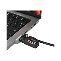 Compulocks Ledge Lock Adapter for MacBook Pro 14" M1, M2 & M3 with Combination Cable - adaptateur à fente de verrouillage pour la sécurité