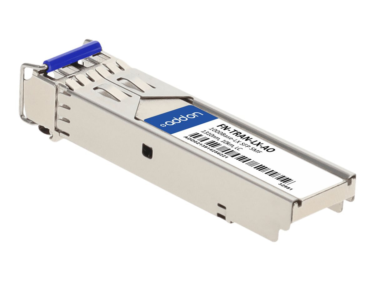 AddOn Fortinet FN-TRAN-LX Compatible TAA 1000Base-LX SFP Transceiver (SMF,