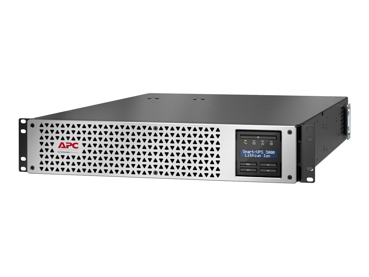 APC Smart-UPS, Line Interactive, 3kVA, Lithium-ion, Rackmount 2U, 120V, 1x