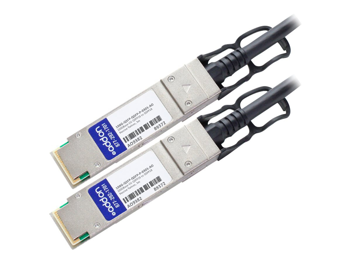 AddOn Brocade (Formerly) Compatible TAA Compliant 100GBase-CU QSFP28 to QSF