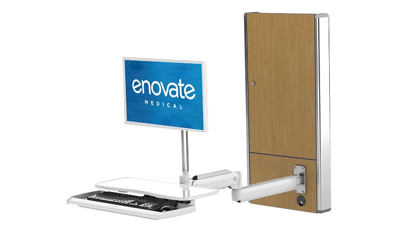 Enovate Medical e130 with Extension Arm & eDesk - mounting kit - for LCD display / keyboard / mouse / CPU - ontario