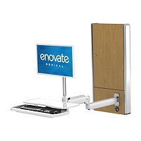 Enovate Medical e130 with Extension Arm & eDesk - mounting kit - for LCD display / keyboard / mouse / CPU - ontario