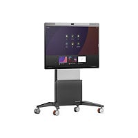 Salamander FPS Series - cart - Electric Lift - for interactive flat panel / touchscreen - graphite