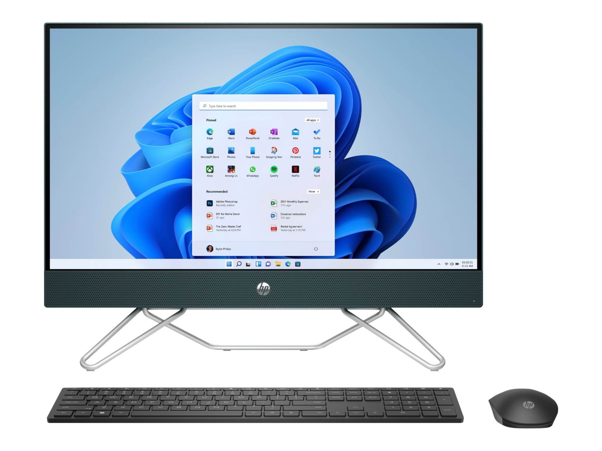 HP 24-cb0000 24-cb0449 All-in-One Computer - Intel Pentium Silver J5040 - 8 GB - 512 GB SSD - 23.8" (604.52 mm) Full HD