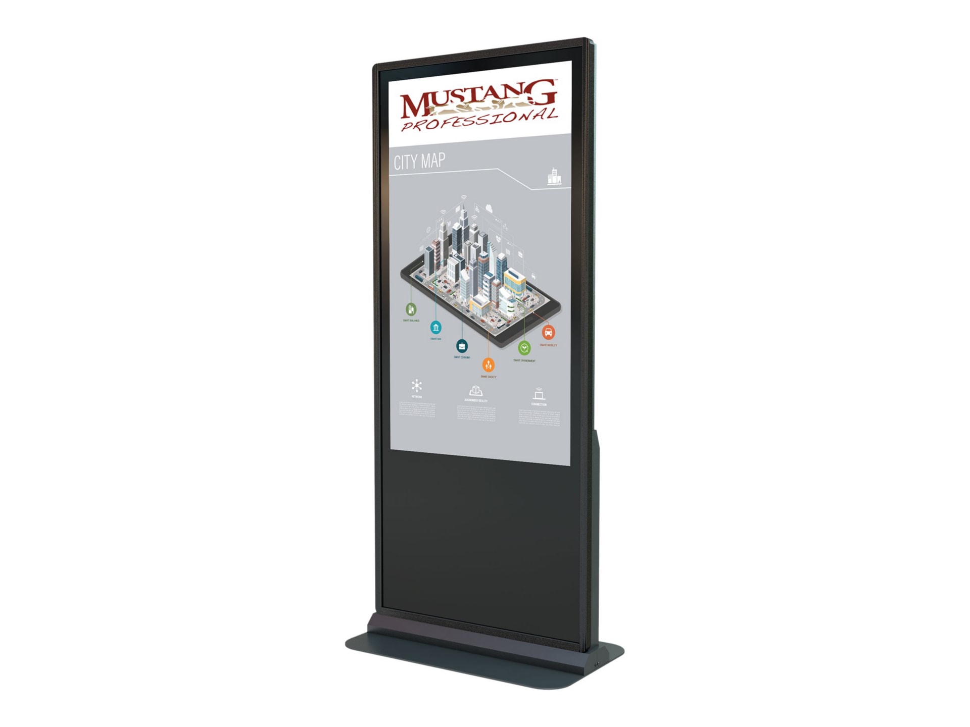 Mustang Professional Kiosk MPKDI-KFP255TB 55" LED-backlit LCD display - Full HD - for digital signage