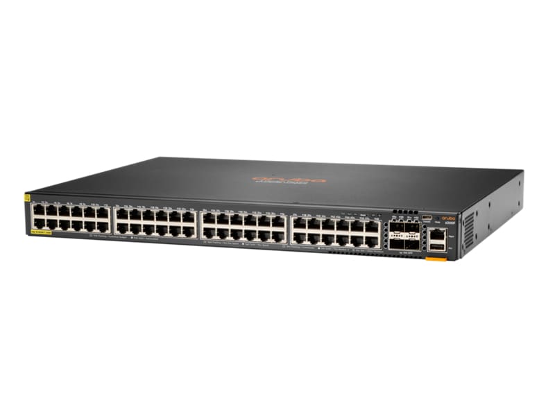 HPE Aruba 6200F 48G Class4 PoE 4SFP+ 370W Switch - switch - Max. Stacking Distance 10 kms - 48 ports - managed -