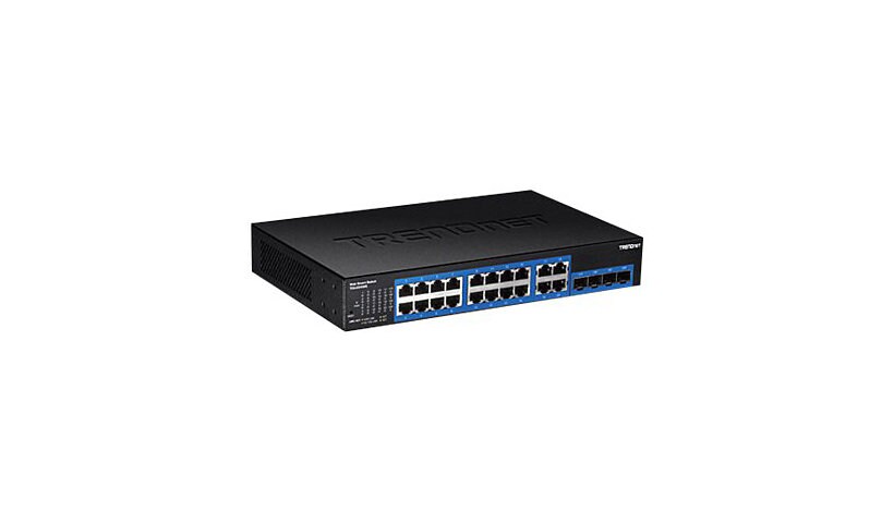 TRENDnet TEG 204WS - commutateur - 20 ports - intelligent - Montable sur rack - Conformité TAA