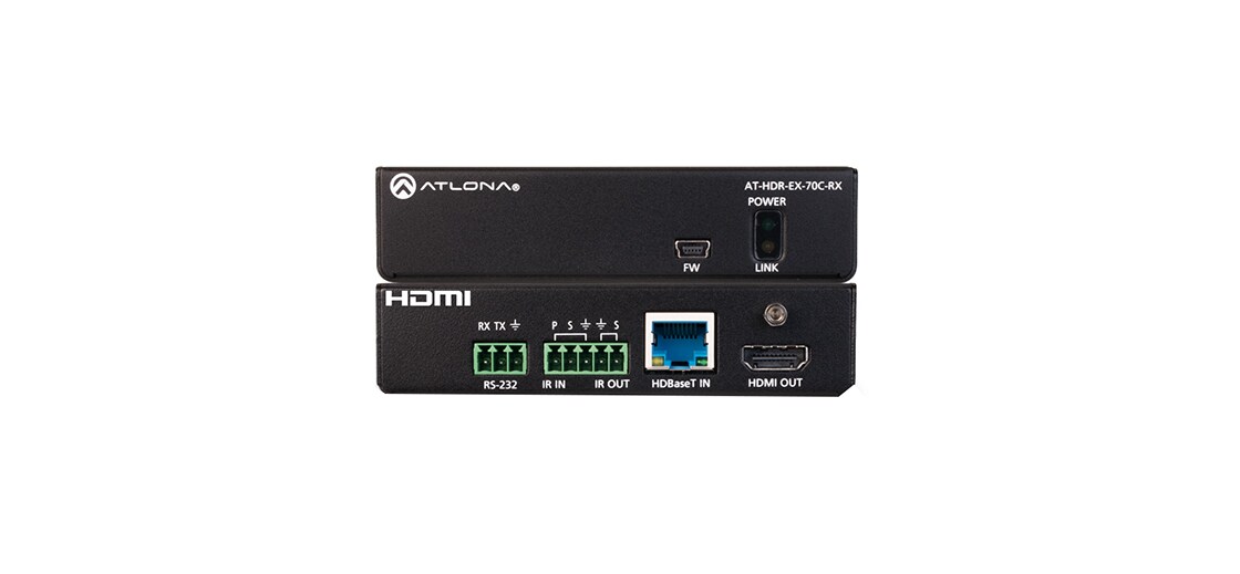 Atlona 4K HDR HDBaseT Receiver with Control and Remote Power