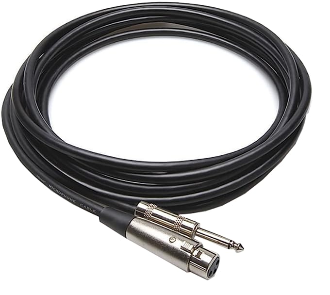 Hosa 25' XLR3F to 1/4" TS Microphone Cable