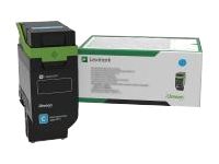 Lexmark - cyan - original - toner cartridge - LCCP, LRP