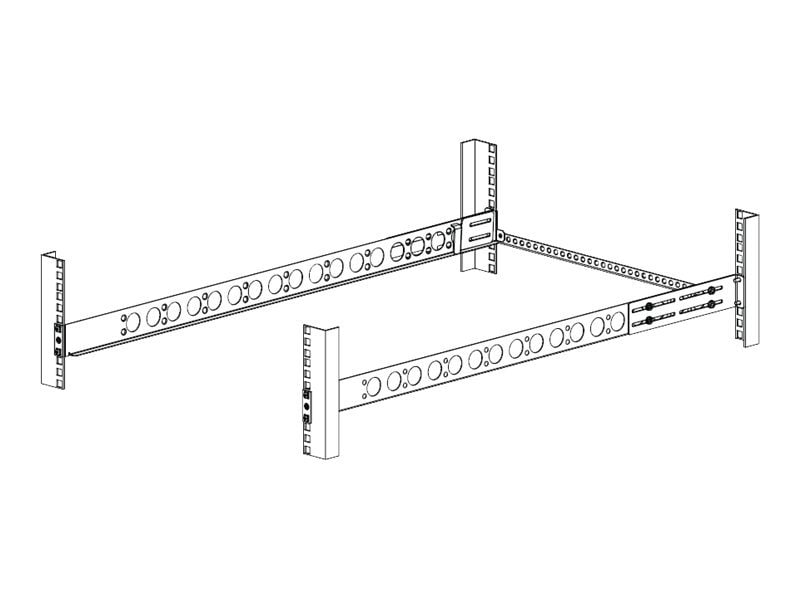 Rack Solutions Mounting Rail Kit for Server - Zinc Plated