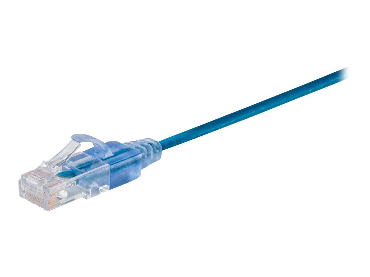 Monoprice SlimRun patch cable - 30.5 cm - blue