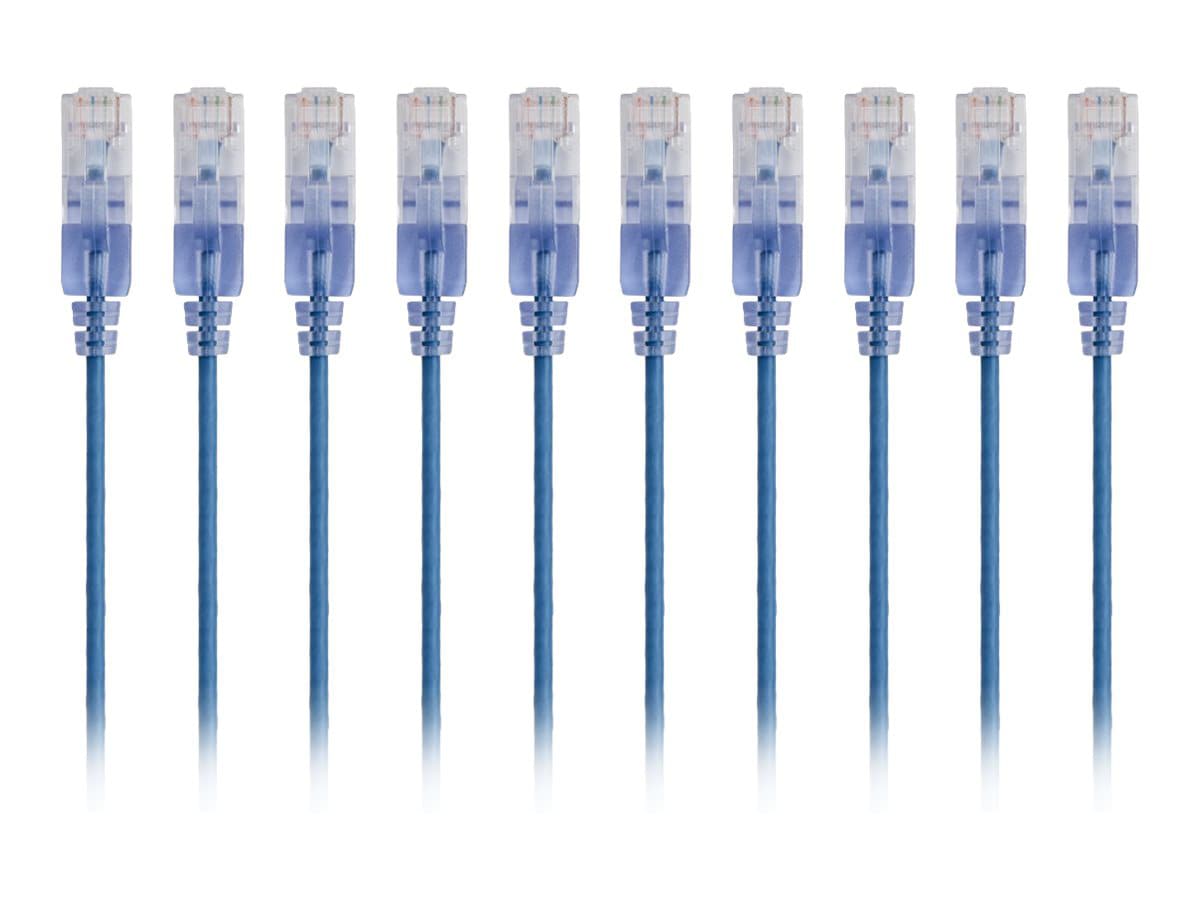 Monoprice SlimRun patch cable - 91.4 cm - blue