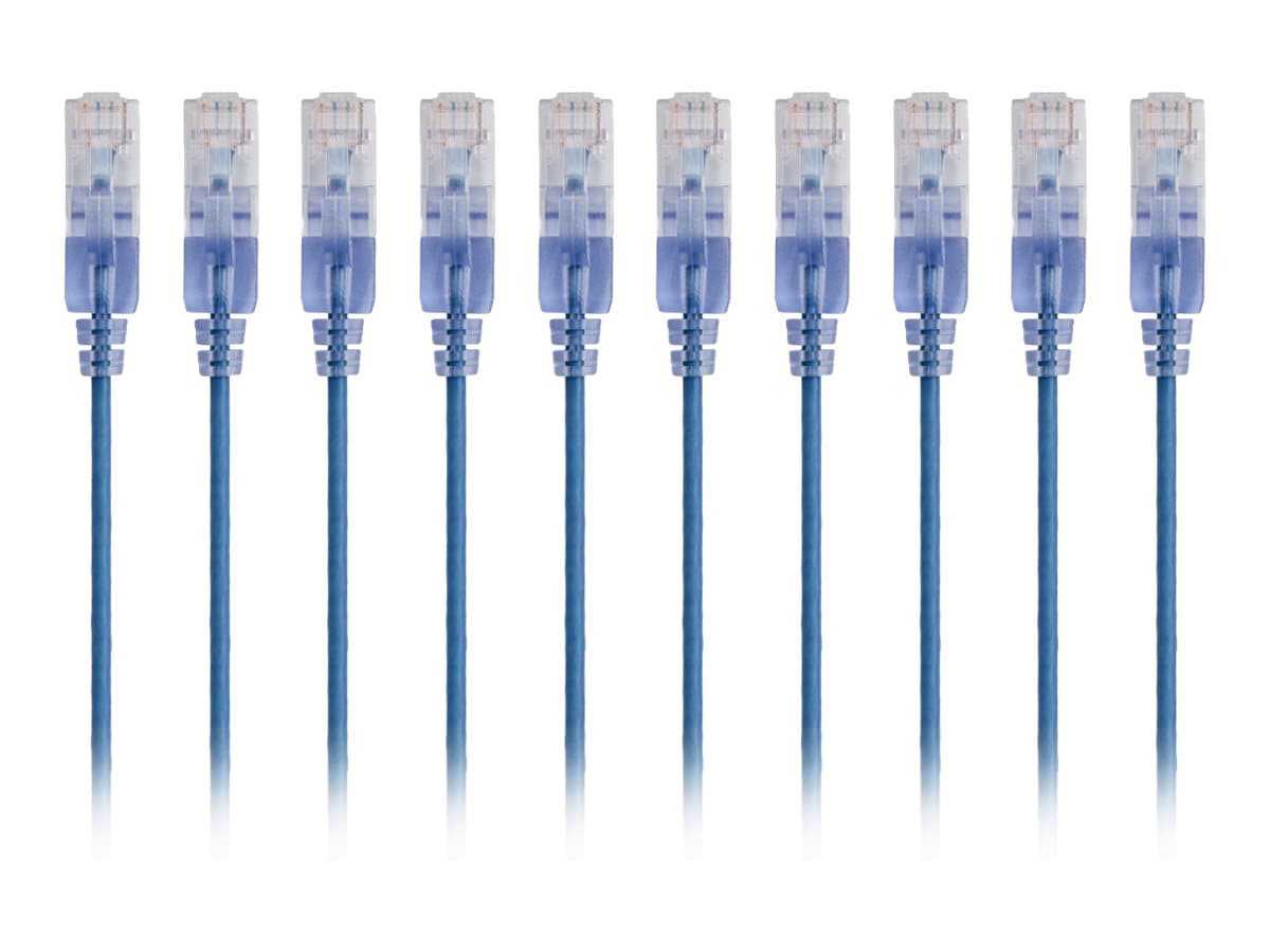 Monoprice SlimRun patch cable - 91.4 cm - blue