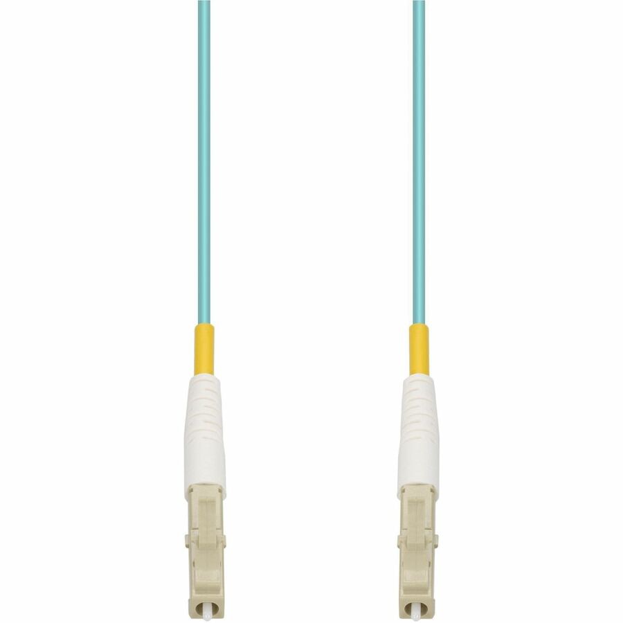 Proline 2m LC to LC Aqua OM4 Simplex OFNR (Riser-Rated) Fiber Patch Cable