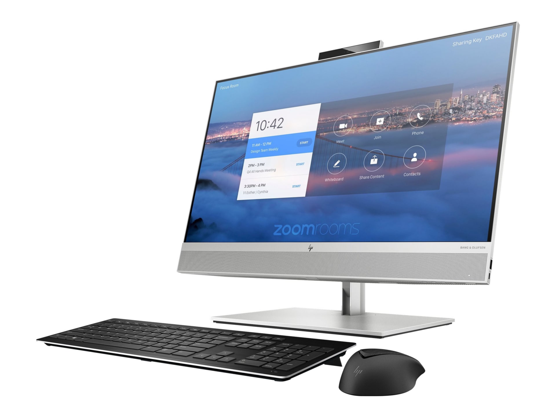 HP Collaboration G6 - with Zoom Rooms - all-in-one - Core i5 10500 3.1 GHz - vPro - 8 GB - SSD 128 GB - LED 23.4"
