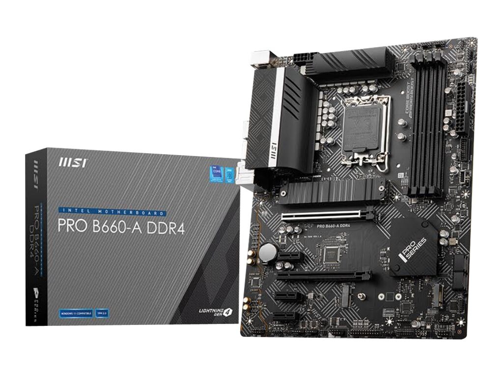 MSI B660-A DDR4 Desktop Motherboard - Intel B660 Chipset - Socket LGA-1700
