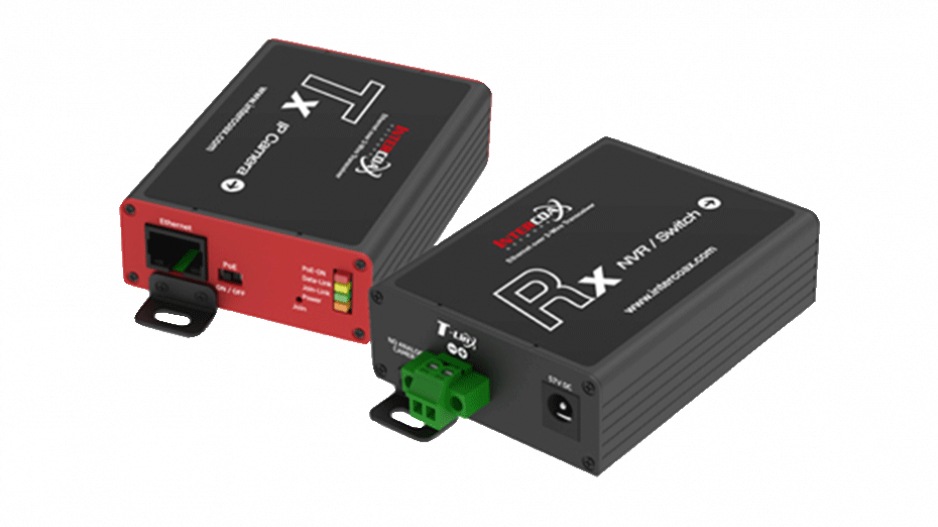 Mobotix Dual Wire PoE+ Media Converter