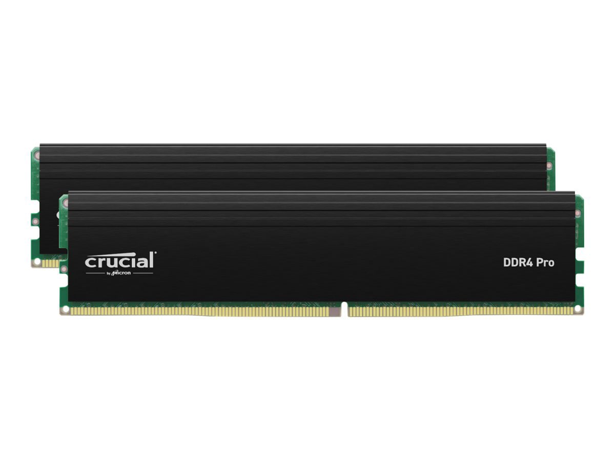 Crucial - DDR4 - kit - 32 GB: 2 x 16 GB - DIMM 288-pin - 3200 MHz / PC4-25600 - unbuffered