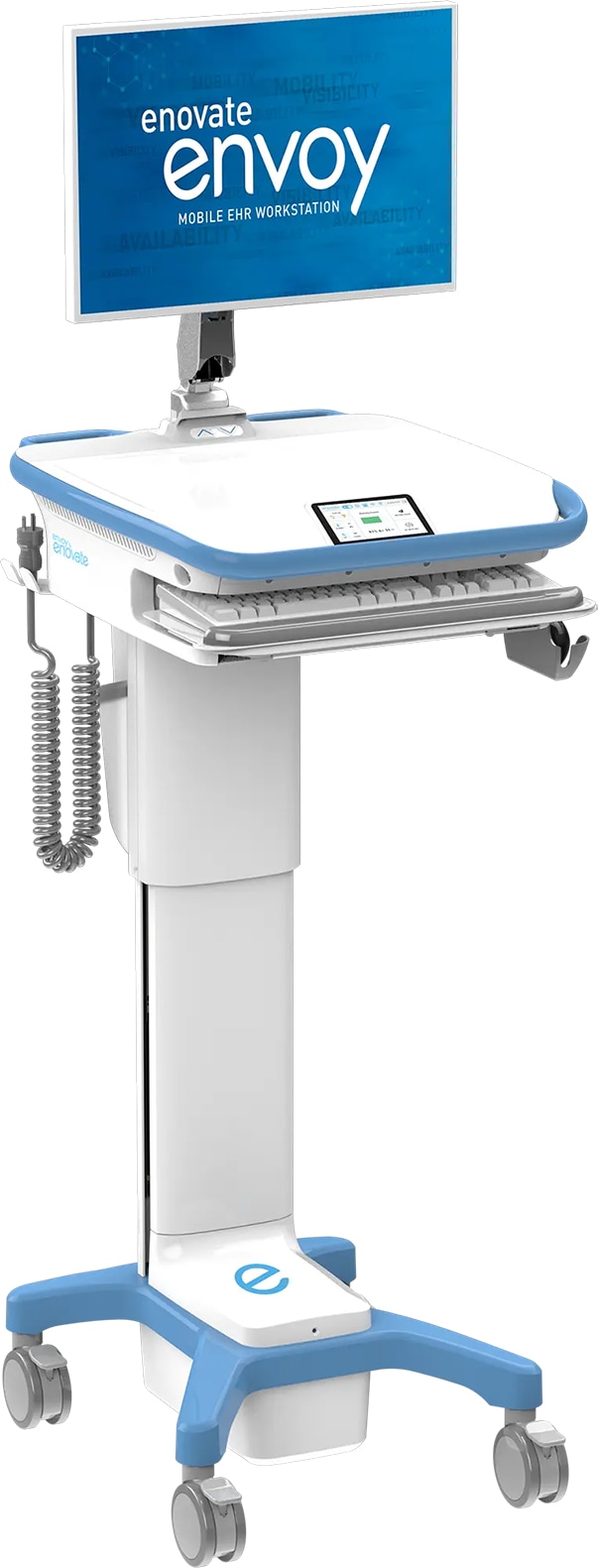 Enovate Medical MobiusPower Plus Workstation with Standard Lock Plus Casters