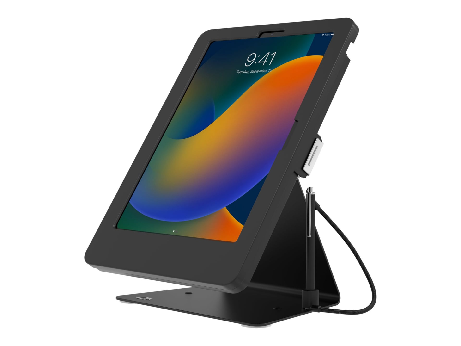 CTA Kiosk Stand w/ Stylus for iPad 10, iPad Air 4 & 5, & 11" iPad Pro - Black
