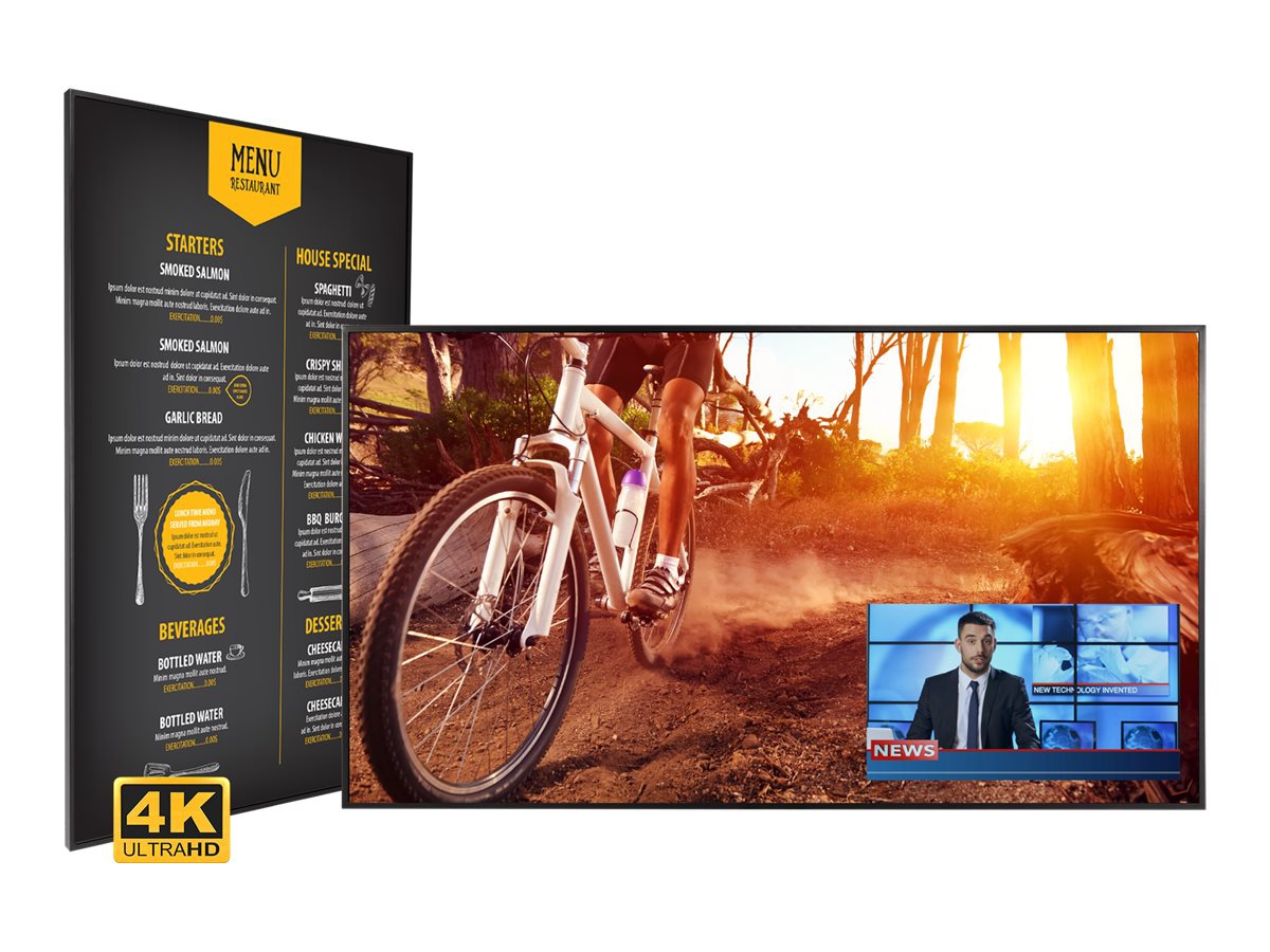 Thumbnail 6 of 8 for Planar UltraRes P Series URP49 49" LED-backlit LCD display - 4K - for digital signage - TAA Compliant