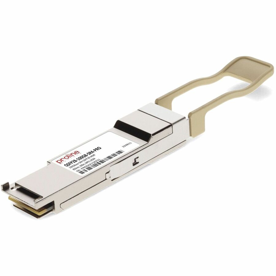 Proline MSA and TAA 100GBase-SR4 QSFP28 Transceiver (MMF, 850nm, 100m, MPO, DOM)