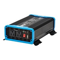 Tripp Lite 600W Light-Duty Compact Power Inverter - 2x 5-15R, USB Charging, Pure Sine Wave Cabling Included - DC to AC