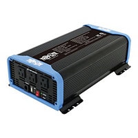 Tripp Lite 1500W Compact Power Inverter Mobile Portable w/ 2 Outlets & 2 USB Charging Ports - DC to AC power inverter -