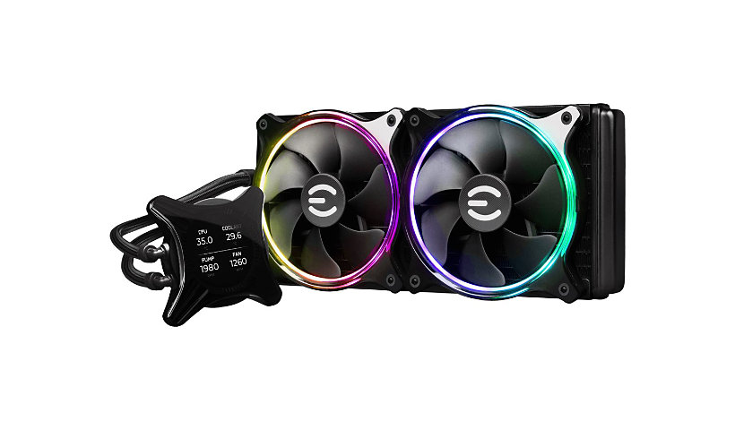 EVGA CLCx Series - processor liquid cooling system - with LCD display