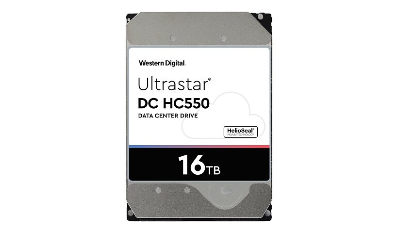 WD Ultrastar DC HC550 WUH721816ALE6L4 - disque dur - 16 To - SATA 6Gb/s