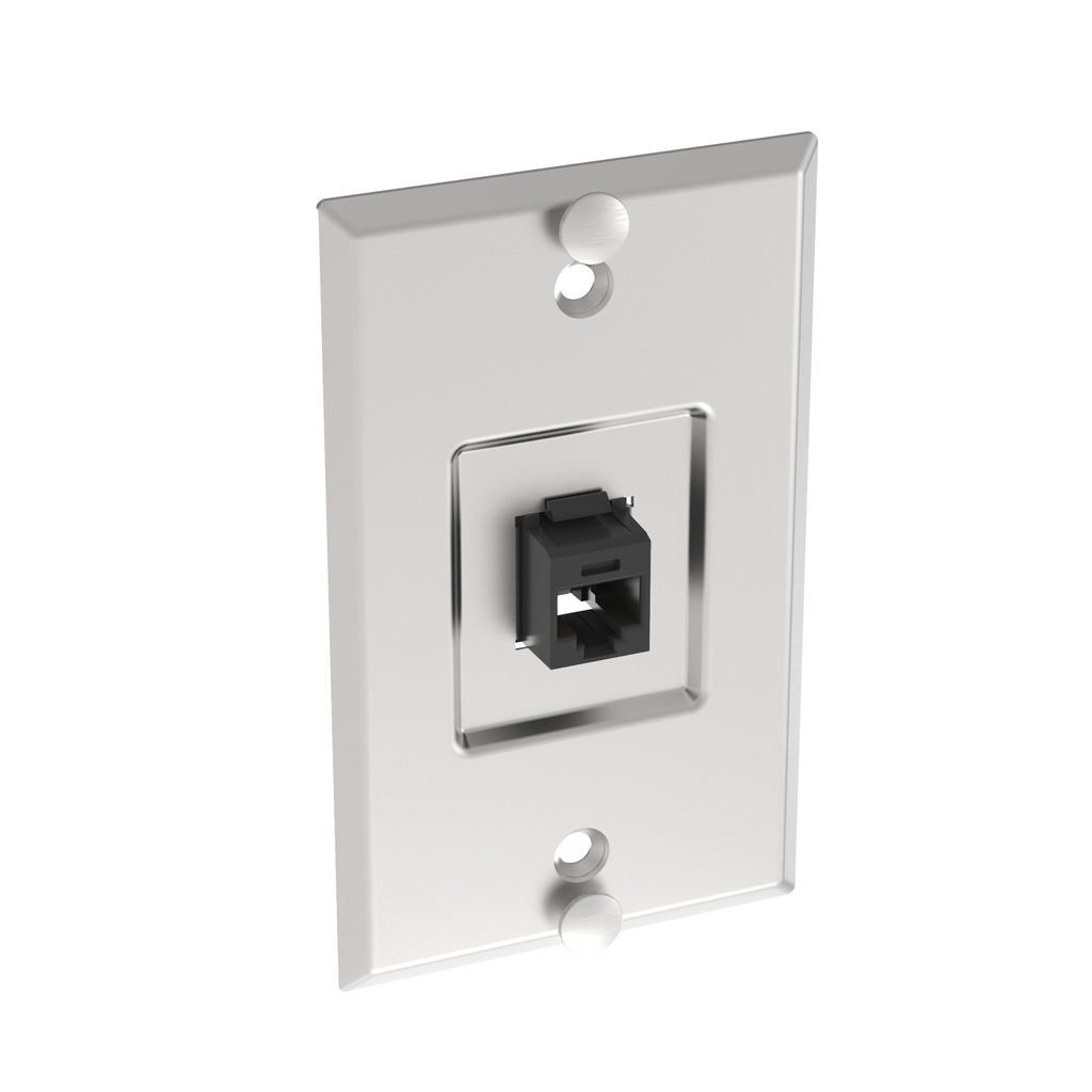 Stainless Steel Keystone phone plate, category 6