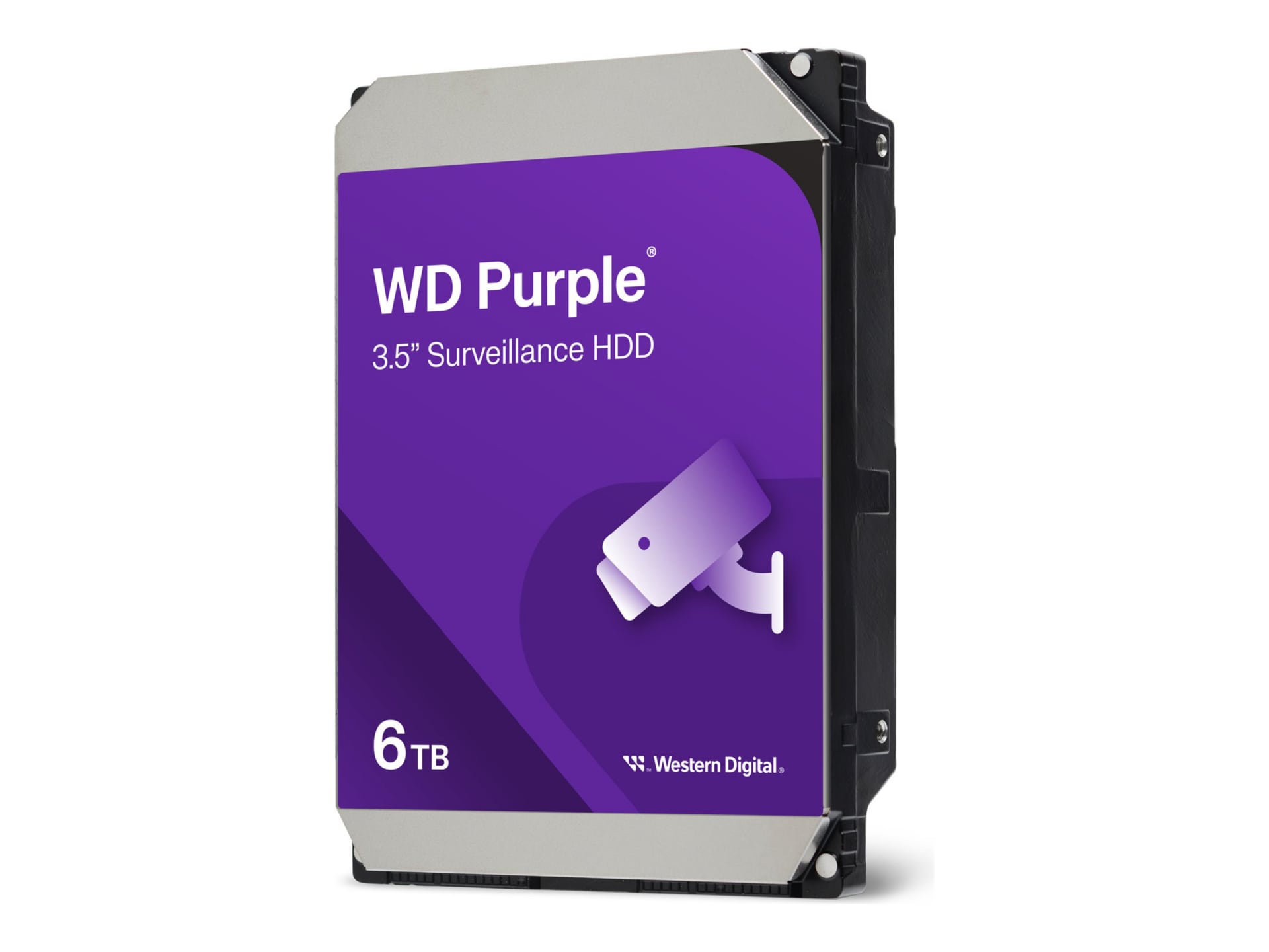 WD Purple WD64PURZ - hard drive - 6 TB - surveillance - SATA 6Gb/s