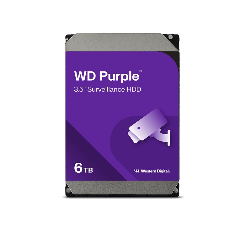 WD Purple WD64PURZ - hard drive - 6 TB - surveillance - SATA 6Gb/s