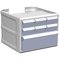 Enovate Medical 4-Tier Locking Drawer for Envoy 2.0 Mobile Workstation