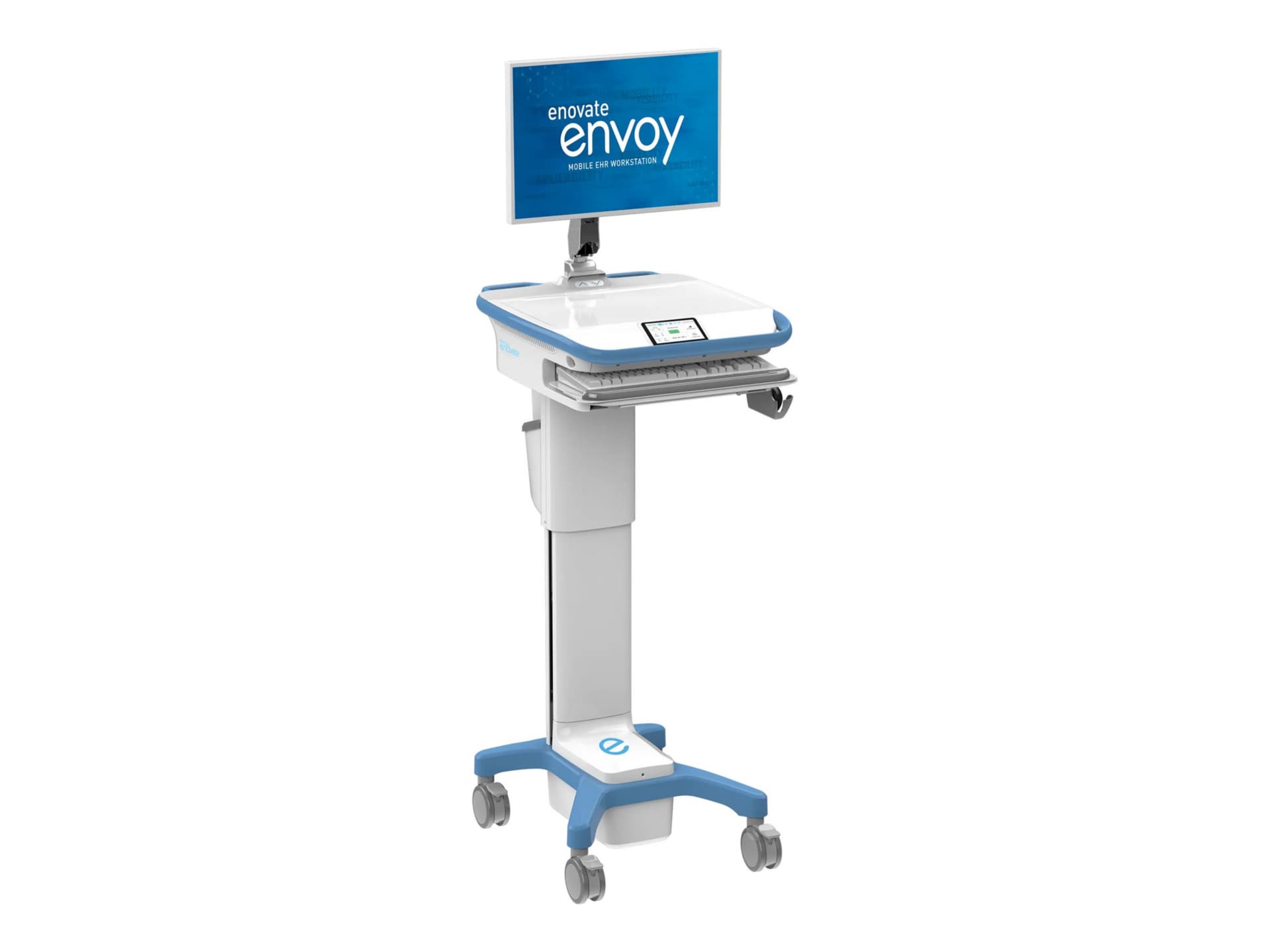 Enovate Medical Envoy MobiusPower with SightLine cart - FollowMe Ergonomics - for All-In-One