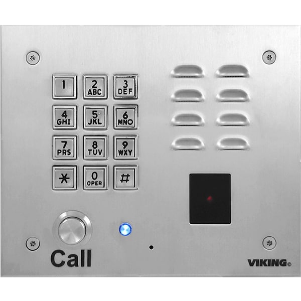 Viking Electronics VoIP Stainless Steel Vandal-Resistant IP Phone System
