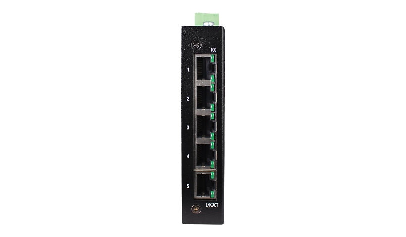 Tripp Lite Industrial Ethernet Switch 5-Port Unmanaged - 10/100 Mbps - DIN Mount - TAA Compliant