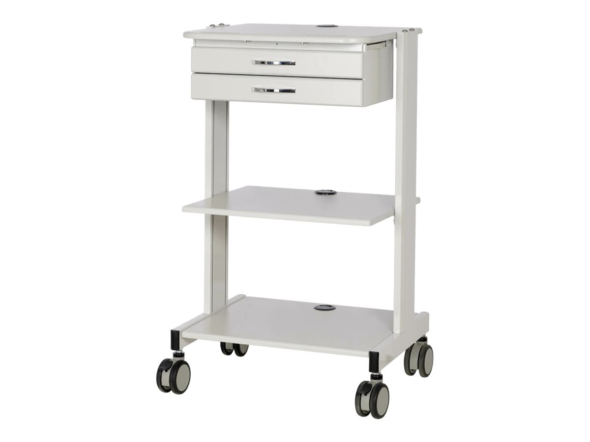 Eaton Tripp Lite Series Mobile Workstation with 2x Adjustable Shelves, 2x M