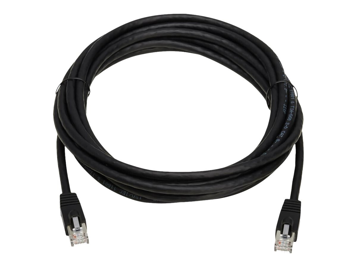 Tripp Lite Cat8 Ethernet Cable 40G Snagless SSTP RJ45 M/M PoE Black 15ft