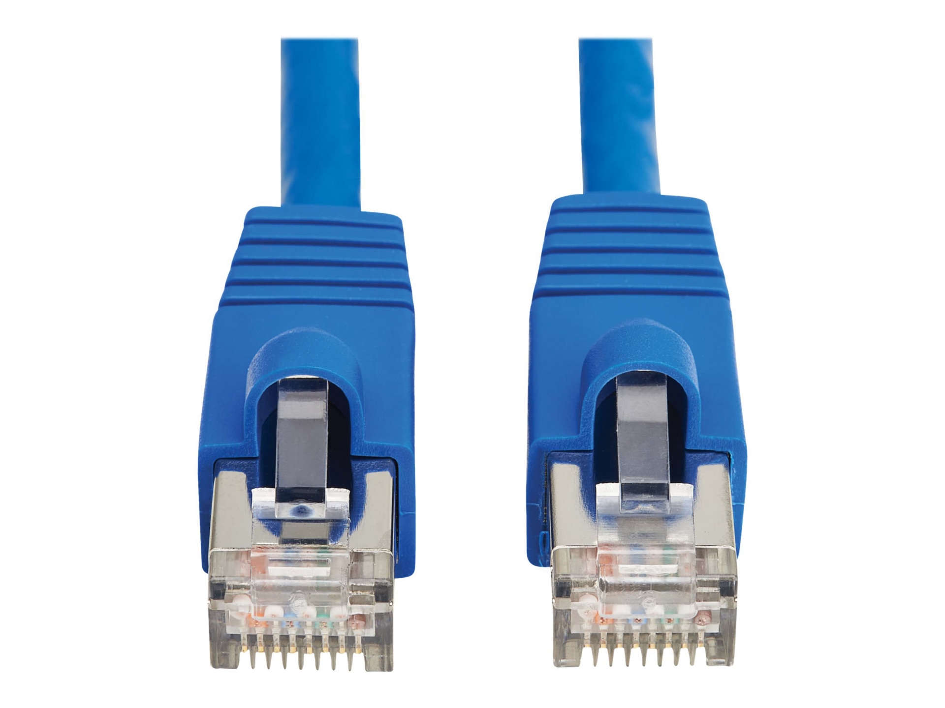 Eaton Tripp Lite Series Cat8 40G Snagless SSTP Ethernet Cable (RJ45 M/M), PoE, Blue, 3 ft. (0.9 m) - patch cable - 3 ft