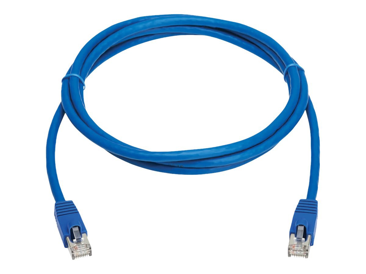 Tripp Lite Cat8 Ethernet Cable 40G Snagless SSTP RJ45 M/M PoE Blue 5ft