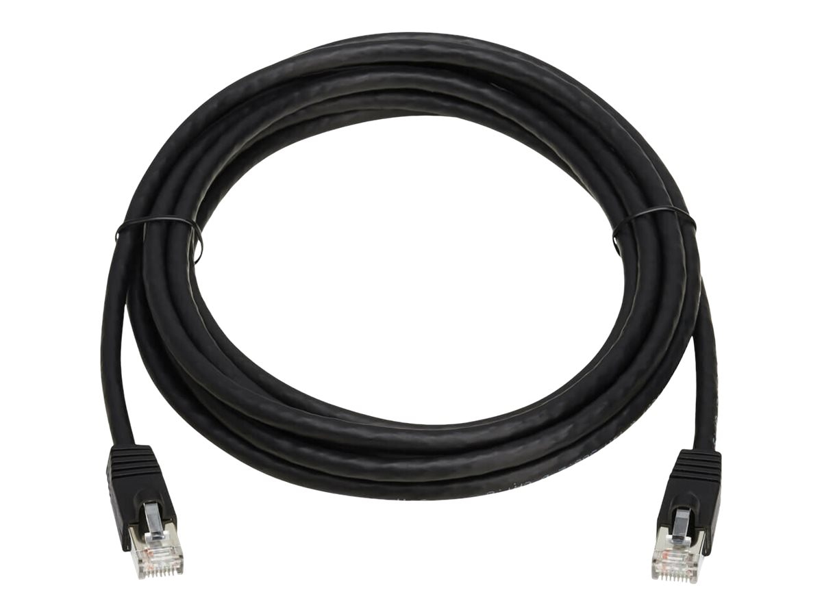 Eaton Tripp Lite Series Cat8 40G Snagless SSTP Ethernet Cable (RJ45 M/M), PoE, Black, 12 ft. (3.7 m) - patch cable - 12
