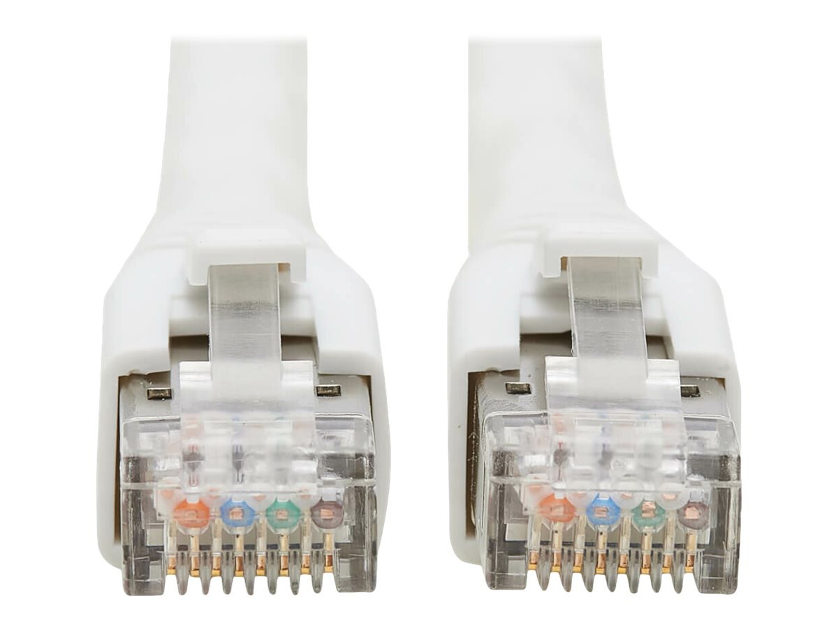Eaton Tripp Lite Series Cat8 40G Snagless SSTP Ethernet Cable (RJ45 M/M), PoE, White, 3 ft. (0.9 m) - patch cable - 3 ft