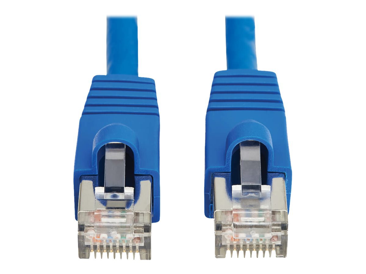 Tripp Lite Cat8 Ethernet Cable 40G Snagless SSTP RJ45 M/M PoE Blue 7ft