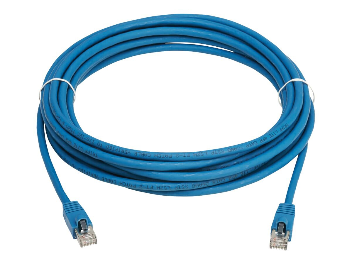 Tripp Lite Cat8 Ethernet Cable 40G Snagless SSTP RJ45 M/M PoE LSZH Blue 7M