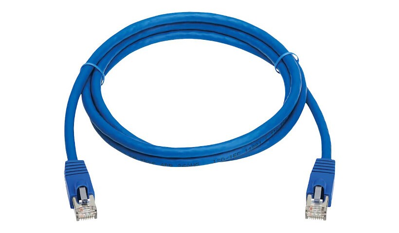 Tripp Lite Cat8 Ethernet Cable 40G Snagless SSTP RJ45 M/M PoE Blue 6ft