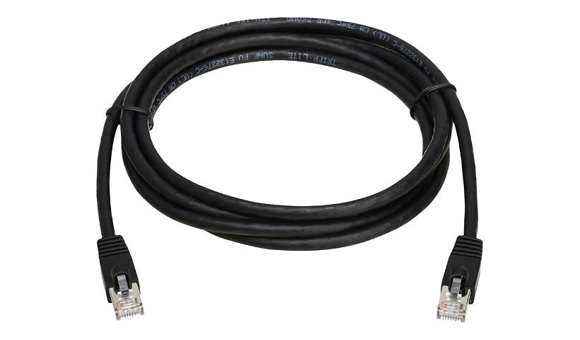 Tripp Lite Cat8 Ethernet Cable 40G Snagless SSTP RJ45 M/M PoE Black 7ft